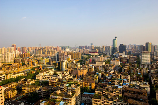 广东省佛山市佛山鸟瞰图