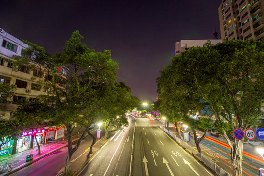 广东省佛山市汾江中路夜景