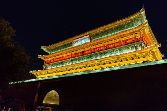 西安鼓樓夜景
