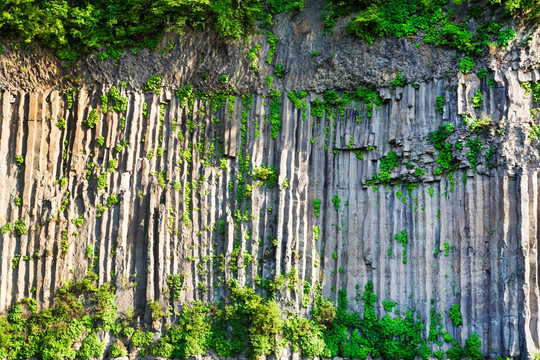 火山岩 地貌 峭壁 石壁