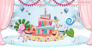 粉色系婚禮寶寶宴生日party