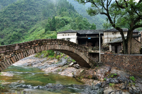 临海括苍山的小村庄