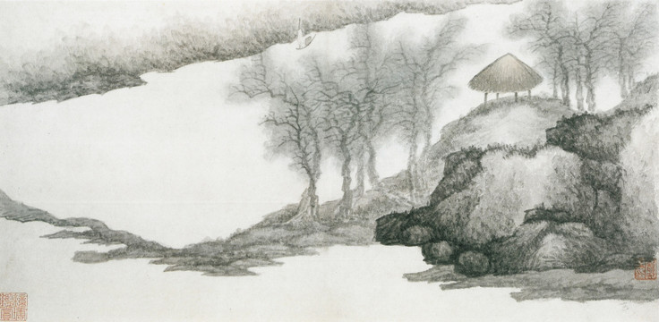 山水八景長卷 清代 龔賢
