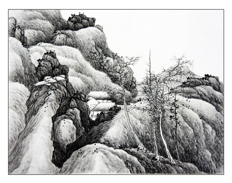 潑墨山水風(fēng)景國(guó)畫(huà) 高清大圖