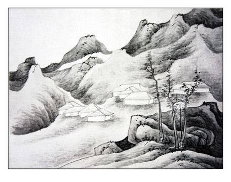 潑墨山水風(fēng)景國(guó)畫 高清大圖