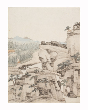 高清山水畫 明代 蕭云從