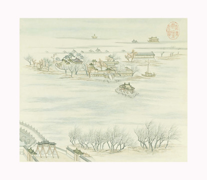 燕山八景 太液秋風(fēng) 清張若澄