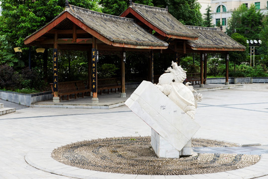 安县文星阁广场雕塑