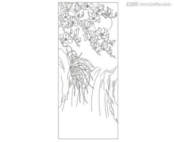 花前月下玉蘭蘭花
