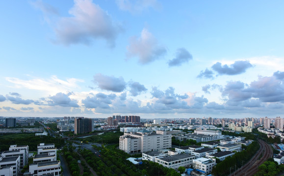 上海普陀区桃浦镇城市风光