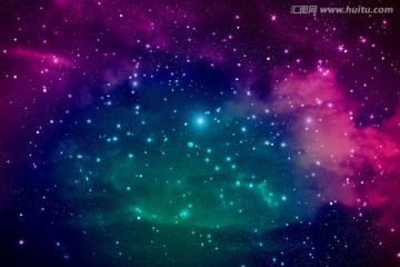 紫色星空