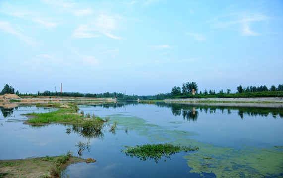 河岸风景 溪流河流