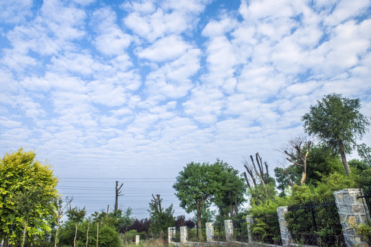 蓝天白云 天空