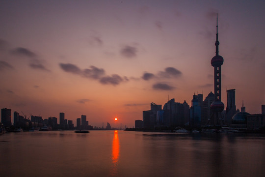 上海外滩日出