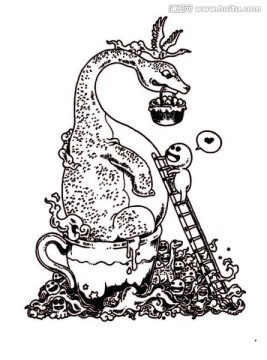 涂鴉插畫 龍