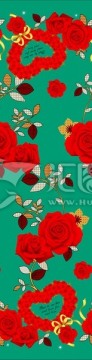 家紡窗簾印花圖案床上用品花紋