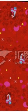 家紡窗簾印花圖案床上用品花紋