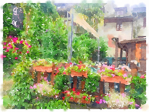 水彩花園