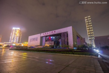江西省抚州市国家大剧院夜景