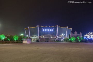 江西省抚州市体育馆夜景