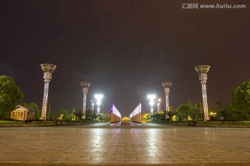 江西省抚州市梦湖公园夜景