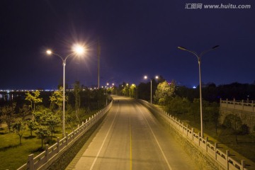 江西省抚州市汝水大道夜景