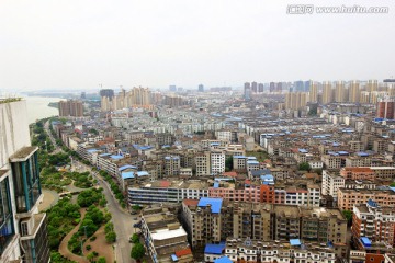 江西省抚州市抚州鸟瞰全景图