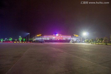 江西省抚州市体育场夜景