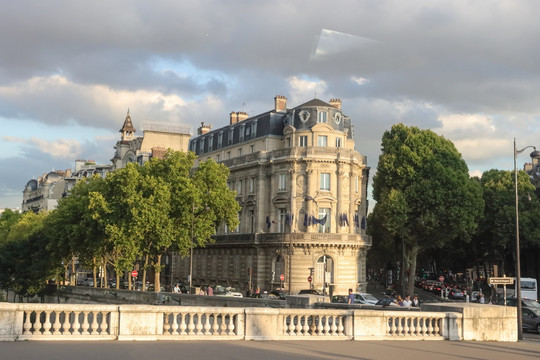 巴黎街景 古老建筑 欧式建筑