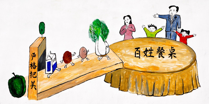 美麗鄉(xiāng)村墻畫 食品安全