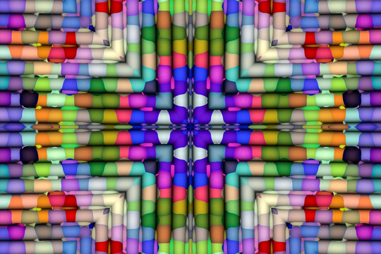 拼花花型抽象圖案 無分層