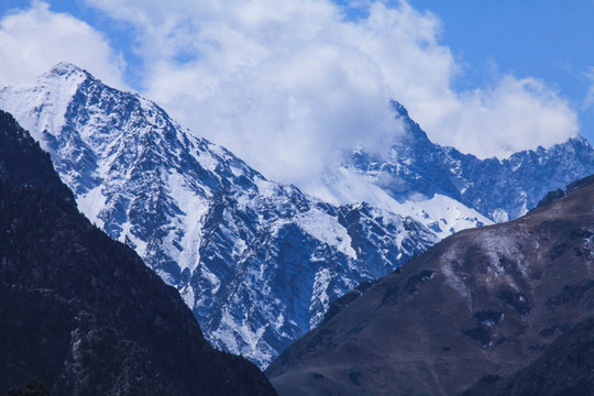 冬季天山山脉