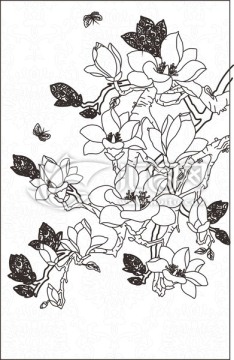 歐式花紋玉蘭