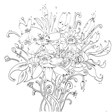 手繪花