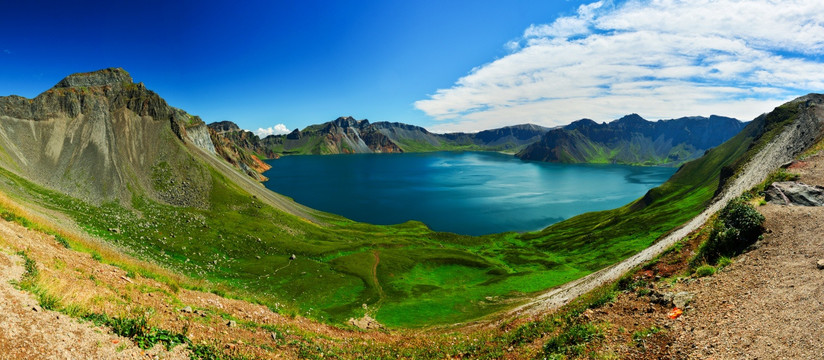 长白山天池全景图