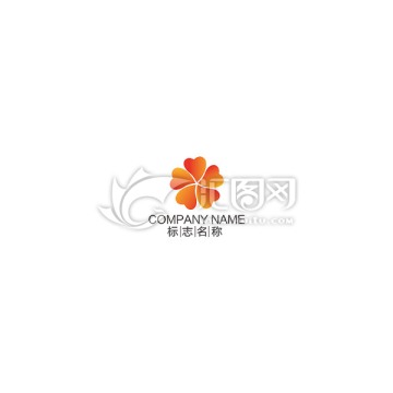 心形花瓣logo設(shè)計(jì)