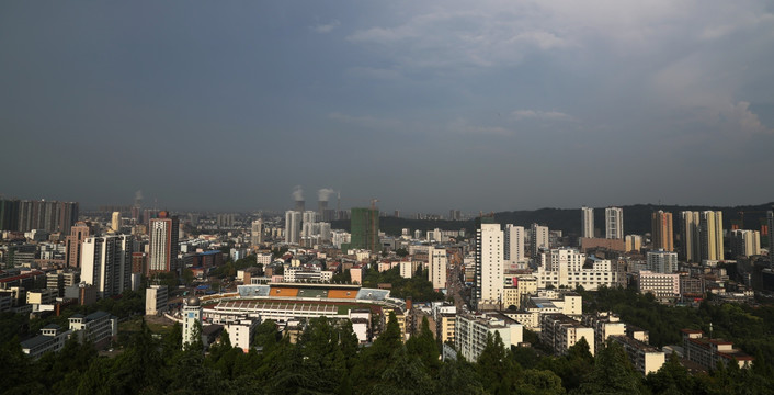 荊門(mén)全景 都市風(fēng)光