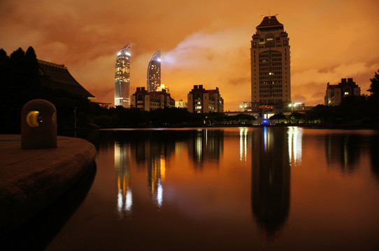 芙蓉湖夜景