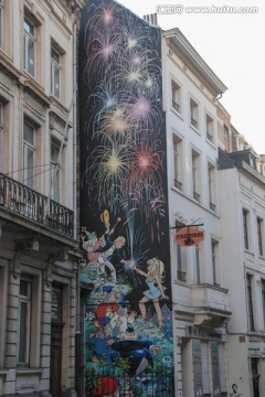 比利时布鲁塞尔街头壁画