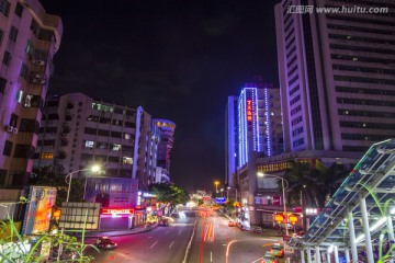 广东省江门市胜利路夜景