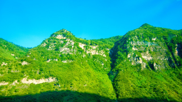 青山 夕阳