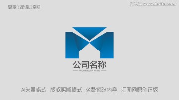 M字母标志logo建筑logo