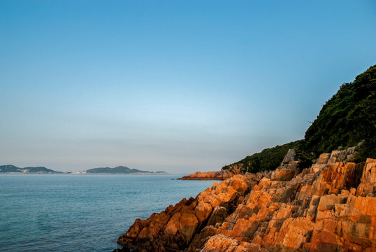 大海 海洋 舟山群岛 山 岩石