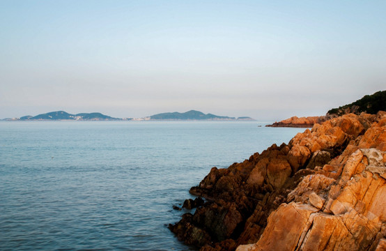 大海 海洋 舟山群岛 山 岩石