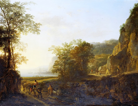 欧式古典人物风景油画