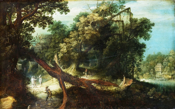 欧式古典风景油画