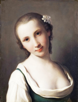 美女人物油畫