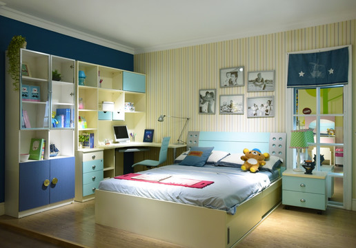 温馨清新风格的儿童卧室