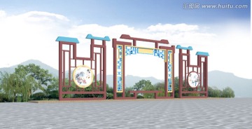 景墻