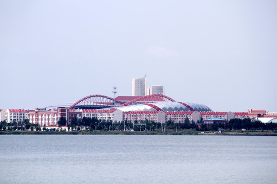 大庆 三永湖 湖水 湖面 城市